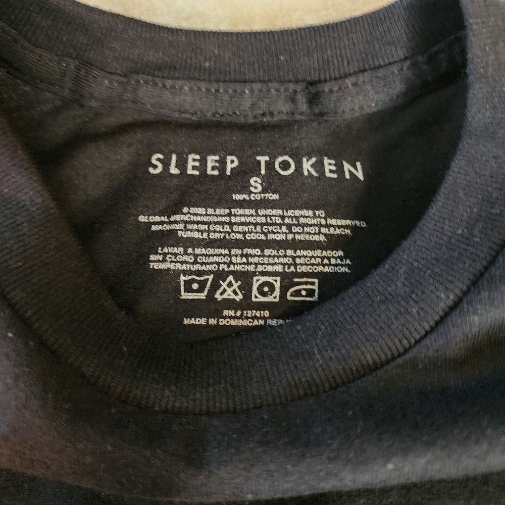 Sleep Token Black Tshirt With Graphics New Without Tags - Picture 5 of 6